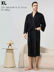 Long-Length Thickened Couple Pajamas For Autumn And Winter, Couple Bathrobes, Same Style As Those In Star Hotels And Beauty Salons, Long Bathrobes For Men And Women, Home Wear.