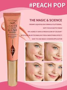 Charlotte Tilbury 哑光腮红棒，蜜桃色，12毫升/0.4盎司 - Peach Pop - 查看 6