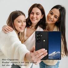 OUKNOEO Bolso bandolera de moda y estuche de teléfono de piel sintética, adecuado para Samsung Galaxy Z Fold 7 6 5 4, con correa de muñeca, correa colgante larga, doble cierre magnético y 4 ranuras para tarjetas - Negro - Ver 11