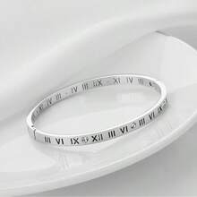 Exquisite 925 Silver-Plated Stainless Steel Fashion Bracelet, Waterproof Women Jewelry - Silver - View 13