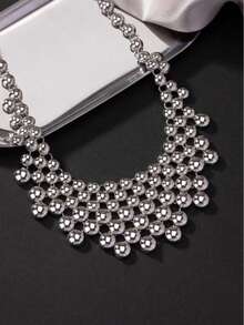 1 件时尚别致的发髻形吊坠项链，优雅的日常佩戴