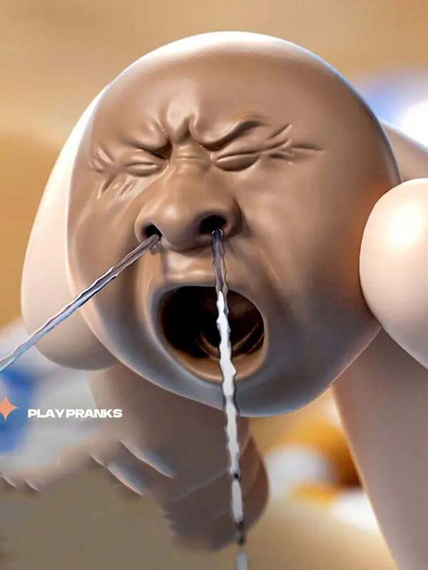 1pc Funny Yawning Water Spray Toy, Gag Novelty Toy, Tea Pet Yawning Prank, Squirt Water Gun Pressure Activated, Suitable For Parties, Birthdays, Holidays, Christmas, Home Decor, Office, Classroom, Gift Exchange, New Year Celebration, Christmas, Theme Parties And Various Festivals