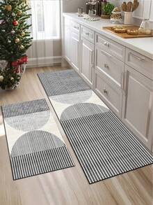 [HOT!!!] 1 buah Keset Dapur Silikon, Pola Garis Abu-abu Kelas Atas, Keset Dapur Anti-Lelah Empuk, Keset dan Karpet Dapur Penyerap, Keset Karet Lembut Silikon Minimalis, Cocok untuk Dapur, Kamar Mandi, Lorong, Ruang Cuci dan Lainnya - MultiWarna - View 3