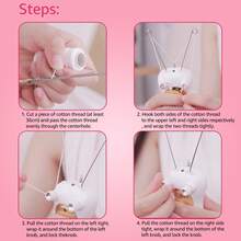 1 件 USB 充电式电动面部脱毛器 - 无痛面部剃须刀，适用于下巴、嘴唇、手臂、腿部，500mAh 锂电池，柔软顺滑，是理想的节日礼物