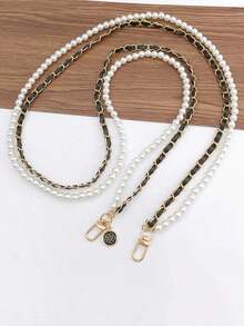 1pc Pearl Strap Crossbody Chain Phone Case Accessory Lanyard Shoulder Strap, Anti-Drop