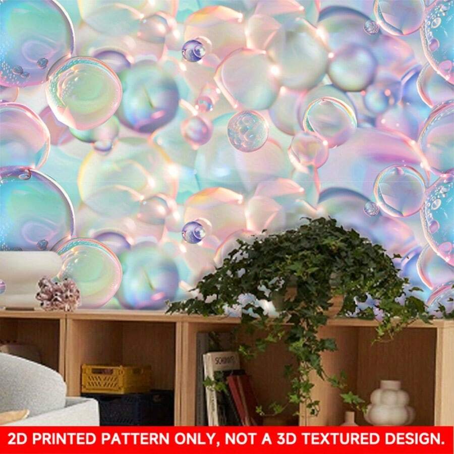 1 PC, 2D Flat/ Wallpaper Wall Stickers, Unique Design Patterns, 39.37x15.75 Inches (100x40cm), Self-Adhesive Wallpaper, Detachable And Cutable PVC Stickers, Suitable For Wall/Staircase/Furniture Decoration, Living Room/Kitchen/Bedroom, Seasonal Holiday/Birthday/Party Decoration - 39,37*15,75in (100*40cm) - Xem 1