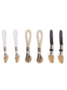 2 件毛巾夹，编织毛巾夹，家用浴室收纳夹，多用途挂钩夹，用于袜子、毛巾，家用收纳夹，家居浴室装饰浴室收纳秋季装饰，返校季 - 彩色 - 查看 13