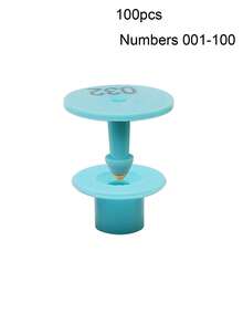 猪、山羊、绵羊、兔子耳标，带编号 001-100，激光打印铜头耳标，牲畜耳标钳，农场动物标记识别卡