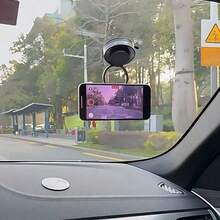 1pc Magnetic Phone Holder, Foldable Multi-Angle Rotatable Car Phone Mount, Adjustable Height Rotating Car Phone Holder, Magnetic Car Navigation Phone Bracket