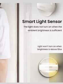 PHILIPS Veilleuse LED montée au mur Philips avec capteur de mouvement et de luminosité