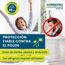 Mosquitera para ventana, recortable individualmente hasta un máximo de 150 x 130 cm, sin necesidad de taladrar ni atornillar, fijación con 16 imanes. - Blanco - Ver 2