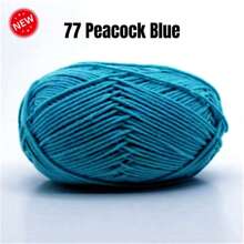 1 Stück 50g 5-fädiges Baumwollgarn, geeignet für DIY Taschenweben, Schals, Mützen, Pullover, Heimtextilien