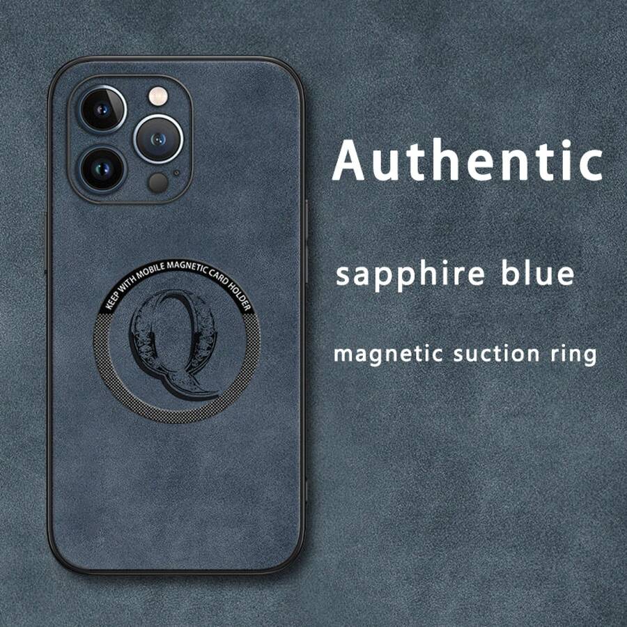 Funda para teléfono móvil con diseño de la letra Q, hecha de imitación de piel de oveja y con cierre magnético. Compatible con los modelos 12 al 16 Plus, Pro y Pro. Presume de un aspecto elegante y de alta calidad, lo que la convierte en una excelente opción. - Colores mixtos 3 - Ver 1