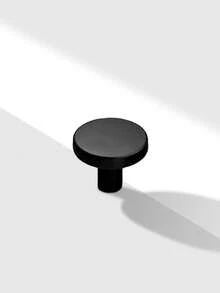 6pcs Modern Matte Black And Gold Cabinet Knobs - Aluminum T-Bar And Single Hole Drawer Pulls, Suitable For Kitchen And Bathroom - Stylish Home Decor Hardware, Kitchen Hardware | Elegant Hardware | Durable Construction, Kitchen Cabinet Knobs And Pulls - Black - View 7