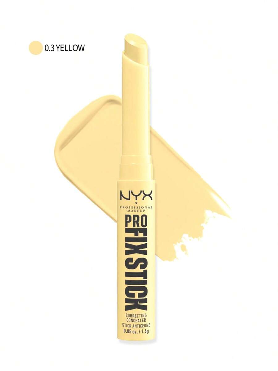 Pro Fix Stick 修容遮瑕膏 0.3 黄色遮瑕膏 0.05 盎司/1.6 克 修正肤色 淡化黑眼圈 中和黄色 质地柔软 高遮瑕力 持久耐用 适合女朋友 妻子 母亲 朋友 生日 毕业派对 旅行 露营 户外 学校 校园旅行 节日 周年纪念 秋季 秋季 万圣节 秋季妆容 清新透亮的肌肤 低调的现代优雅 少即是多 - 0.3 黃色 - 查看 1