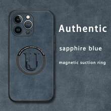 Funda con forma de U, de imitación de piel de oveja con cierre magnético. Compatible con los modelos 12 al 16 Plus, Pro y Pro. Un diseño elegante y sofisticado. Una excelente opción. - Colores mixtos 1 - Ver 3