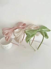 1 Stück Kinder Mehrfarbiges Mesh Schleifchen Haarband, modisches & süßes Accessoire geeignet für den täglichen Gebrauch