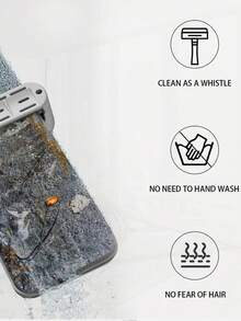 2pcs Replacement Mop Pads, Large Automatic Self-Wringing Flat Mop, 360° Rotatable Adjustable Cleaning Mop, Dry & Wet Dual Use, Hands-Free Super Microfiber Mop, Suitable For Hardwood Floors And Window Cleaning, 2025 New Household Cleaning Tool