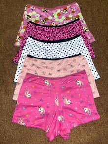 Kit With 5 Adult Shorts In Printed Suede For Sleeping - 彩色 - 查看 1