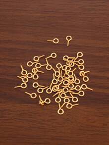50Pcs/Lot 10/12/17.5mm 304 Stainless Steel Small Tiny Eye Pins Fit DIY Handmade Supplies Eyepins Hooks Eyelets Screw Threaded Clasps Hooks For Jewelry Making Finding Accessories - Sheep Eye Spiral Needle - View 5