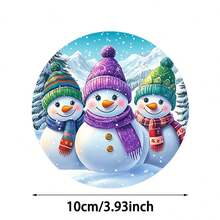 1 set/4 piezas/6 piezas Posavasos de barro de diatomeas con diseño de tres muñecos de nieve y árbol de Navidad, posavasos de café, decoración multiusos para el hogar y restaurantes, regalos diarios, decoración de mesa, decoración diaria, decoración para fiestas temáticas - Multicolor - Ver 3