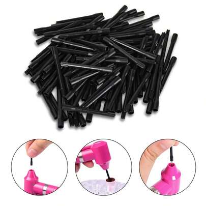 Arte Seducao Kit 250 Refil Mixer Paletas Misturador Pigmento de Henna Elétrico Pigmentação Tatuagem Coloração Salão Estúdio Design Descartável