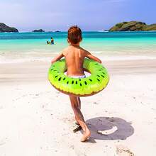 SHINDEL 4PCS Inflatable Fruit Pool Floats For Party, Fruit Swimming Rings, PVC Float Pool Tubes With 2 Fruit Shapes, Different Colors 27.5 Inch, For Summer Pool Party, Lake, Beach, Suitable For Easter Gift