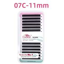 Fadvan Easy Fanning Eyelash 0.05/0.07/0.10 C/D 9-17mm 15-20mm Mix Extensions Blooming Eyelashes Flare Eyelashes Russian Volume Auto Fan Eyelashes Natural Cilia Silk Lashes, Natural, Lash Tech Supplies Lash Clusters, Eyelash Clusters, Individual Eyelashes, Lashes, Fake Lashes - C - View 15