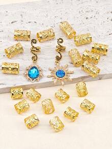 22 món trang sức tóc phong cách Baroque Bohemian mùa hè cho nữ và bé gái, thích hợp cho lễ hội âm nhạc. - Vàng - Xem 2