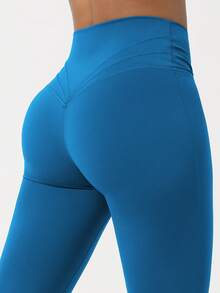 Sodalemon سراويل رياضية نسائية ذات شكل V مرفوعة للياقة البدنية والتمارين اليوغا، ذات حزام خصر متقاطع، سراويل ضيقة أو واسعة للركض والتمارين