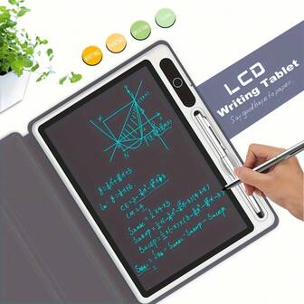 10,1" LCD Schreibtablett mit Hülle - ideal für Notizen, Skizzen und digitale Kunst - perfekt für Zuhause, Schule, Büro und Bürogebrauch, Notiz-Tablett
