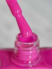 REALCHIC 10ml/件，亮粉色指甲油，水性普通指甲油，快干，持久，可撕，女士和女孩美甲艺术，节日礼物，春夏指甲 - 玫紅色 - 查看 3