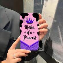 1PC Phone Gehäuse, Kühe-Druck-Prinzessin-Mama, stilvolle Handy-Gehäuse, Handy-Dekoration, voller Objektivschutz, kreative kleine Geschenke, lustige Geschenke für Jungen und Mädchen, handy hüllen - Schwarz - Übersicht 4