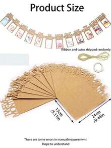 1st Birthday Photo Banner For Baby From 1 Months To 12 Months, First Birthday Decorations Boy Girl Monthly Milestones Garland | First Birthday Photo Banner Pre-Strung With Frame,Baby's First Birthday Party Supplies, Decorative Banners