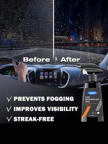 KineShineX Glass Water Repellent Spray, Car Rainproof And Waterproof Spray, Car Windshield And Rearview Mirror Water Repellent, Improve Visibility In Rainy Weather - Waterproof, Anti-Fog, Rainproof, Ultra-Clear Driving Vision In Rainy Weather - Multicolor - View 1