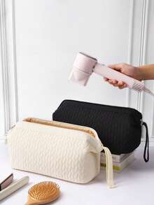 1 túi đựng máy sấy tóc hình nơ 3D, túi đựng máy uốn tóc đa năng, túi đựng phụ kiện máy sấy tóc du lịch di động, túi đựng son môi, cọ trang điểm, đồ chăm sóc da, túi đựng mỹ phẩm. - Nhiều màu - Xem 14