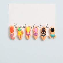 Cute Swimming Fridge Magnets Home Decor Gifts, Cartoon Swimming Figures, Creative Swimming Figure Fridge Magnets Cute Beach Swimming Decor Fridge Magnets Home Decor Magnetic Stickers (Random Style)