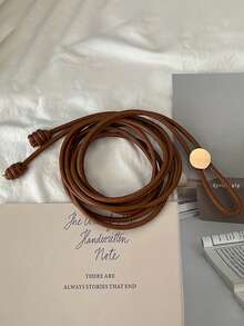 1pc Women's Waist Rope, Fashionable Solid Color Belt, Elegant Decoration For Dresses, Coats, Sweaters