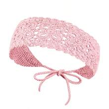 Bohemian Crochet Flower Headband With Women's Braided Headband, Headscarf Headwear, Fashionable Girl Headband Headwear - A - 查看 8