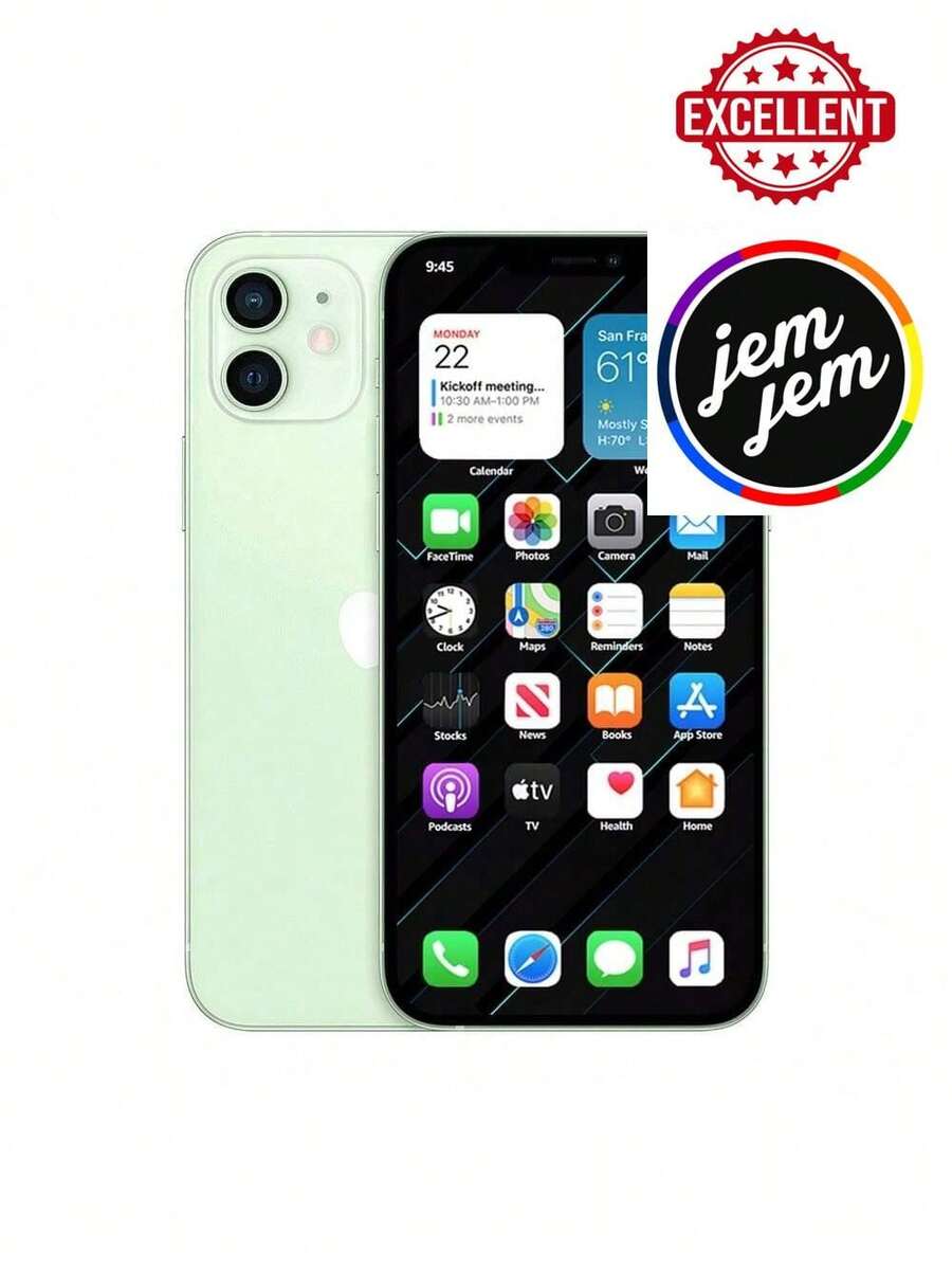 Apple IPhone 12 Mini (Unlocked) 64GB/128GB/256GB (Refurbished -  Excellent Condition) - 綠色 - 查看 1