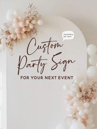 Custom Party Sign Decal For Balloon Arch – Personalized DIY Backdrop For Party Balloon Arch – Custom Event Decorative Lettering,Multi-Functional,Durable,Ornamental,Reusable,Exquisite,Stylish,High-Quality,Colorful,Modern,Custom,Personalized,Unique,Ideal Gifts For Him,Ideal Gifts For Her,Boyfriend,Dad,Girlfriend,Mom,Family,Friends,Tea Room,Home,Garden,Office,For Anniversaries,For Valentine's Day,For Mother's Day,For Birthdays,For Father's Day,For Graduation,For Weddings,For Housewarming,Customized Home Decor Supplies,Christmas Gift Supplies