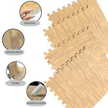 Fitness Floor Mat - Parquet Wood - View 5
