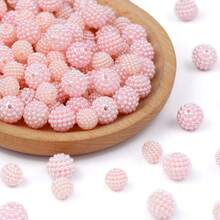 10 مم 50 قطعة خرز لؤلؤي مزيف بألوان مختلطة على شكل توت العليق، خرز فاصل أكريليك - مناسب لصنع المجوهرات اليدوية DIY وإكسسوارات الخرز - كرات التوت البري الملونة مقاس 10 مم - مشاهدة 22