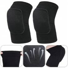 4 Pcs Knee Pads And Arm Pads With Protection Pad, Breathable Compression Elbow Pads Set, Volleyball Knee Sleeves For Basketball, Yoga, Running, Cycling Exercises, And Suitable For Both Men, Women, And Children, 1 Pair Knee Pad+1 Pair Arm Pads, Black - 黑色 - 查看 3