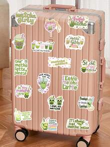 50/250 件卡通抹茶女孩贴纸适用于手机笔记本电脑剪贴簿滑板吉他 DIY 涂鸦美学贴纸儿童创意礼物 - 彩色 - 查看 11