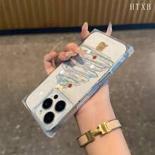 Funda tipo bloque Tree Stars, compatible con los modelos 16 Pro, 16, 15 Pro, 14, 14 Plus, 13, 13 Pro, 12 Pro y 12 Pro. Transparente, a prueba de golpes, con cobertura total y un diseño elegante y protector. - transparente - Ver 4
