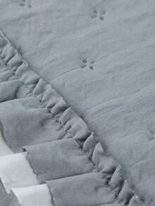 Bedspread Double / Queen / King 200 Thread Count Super Soft Double Sided 3 Pieces Ruffle Alice Bedspread - 灰色 - 查看 6