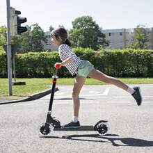 AKOZLIN Scooter para Niños de 5 a 12 Años Plegable, Patin del Diablo Niño Clásico 2 Ruedas, Ruedas Ligeras Iluminadas y Manillar Regulable en Altura Up 50 kg, para Hacer Ejercicio y Al Aire Libre - 1 - Ver 2