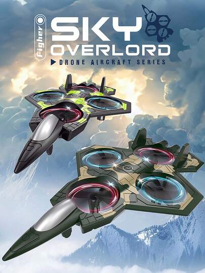 CASRRA Drone Modelo de Brinquedo de Espuma KY117, com Funções de Rolagem e Suspensão de 360°, Sistema de Manutenção de Altitude, Drone Amigável para Iniciantes com Luz LED, Aeronave de Controle Remoto Recarregável por USB, Presente Perfeito para Aniversário/Natal/Halloween de Meninos, Brinquedo de Drone