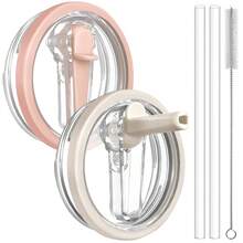 1/2PCS Lid Compatible With Stanley Cup Accessories 40 Oz Tumbler Flip Straw Lid Replacement Fit For , Leak Proof For Lid Replacement Spill Proof Reusable Tumbler Cover Compatible With 40oz Cup Accessories - Nhiều màu - Xem 10